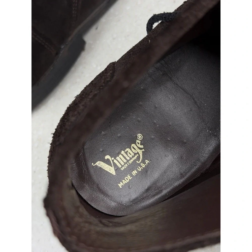 Vintage Shoe Company Suede Brown Chukka Boots Men's Sz 10.5 M